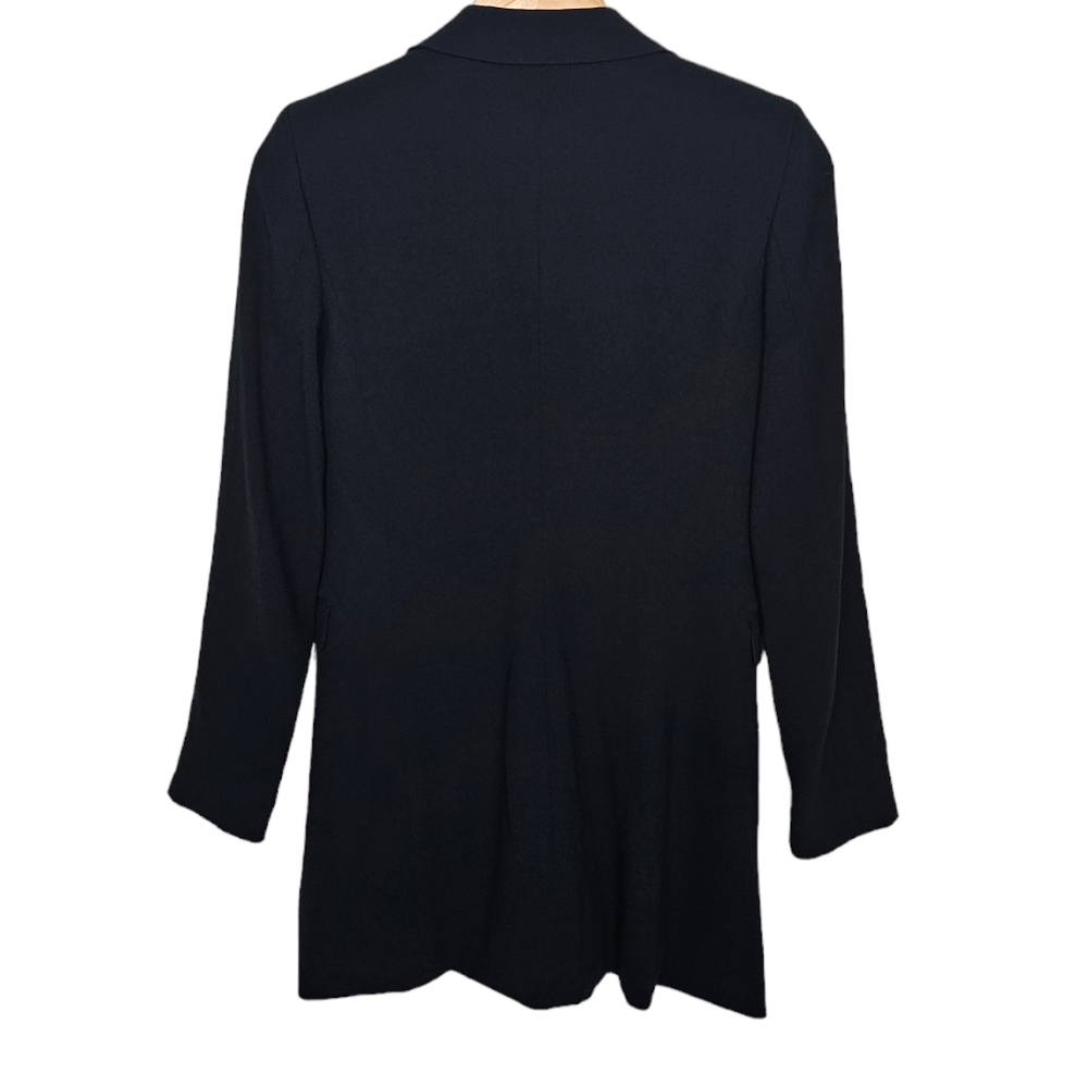 Aritzia Babaton Amell Blazer Black Double Breasted Long Lined Size 0 - Picture 3 of 9